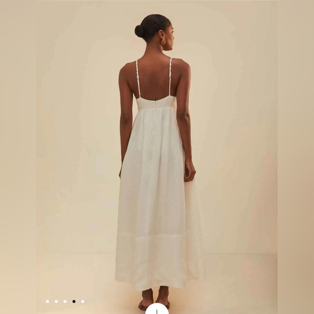 Farm Rio Coconut Tree Embroidered Maxi Dress, XL - Picture 3 of 17
